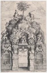 Inngangsparade...Ferdinand, østerrikerne. Antwerpen, 1635