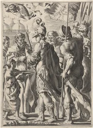 Alexander den store klipper den gordiske knuten, 1600-tallet
