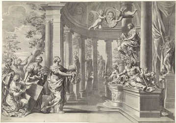 Allegorisk fremstilling: visdommens tempel (Sapientia)