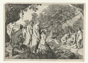 Diana oppdager Callisto .s graviditet Metamorphoses of Ovid (serietittel)