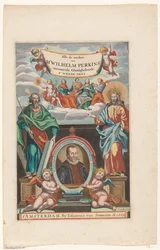 Portrett av William Perkins Tittelside for: William Perkins, Alle verkene. Den andre delen, 1662