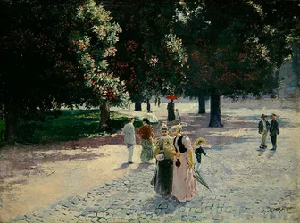 På kanten av parken