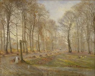 Senhøstdag i Jægersborg Deer Park, nord for København, 1886