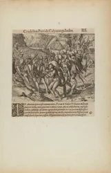 Grusomhet mot steinen Calyce Erga Indos. III. (fra bok, Americae, del fire)