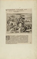 Hvordan guianerne vanligvis støpte sine gullbilder. (fra boken Americae, del syv og åtte)