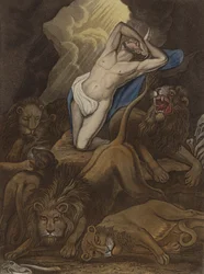 Daniel i løvenes hule (etsing)