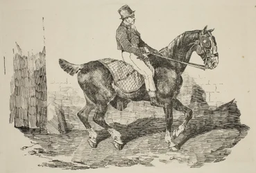 Géricault - Kuskehest ridd av en brudgom, 1820