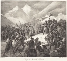 Passage du Mont St. Bernard (Napoleons hær som krysser St. Bernard-passet)