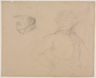 Studie av to soldater, 1818-1819.