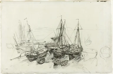 Fiskebåter ved Granville