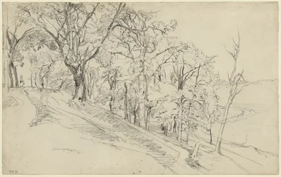 Skog i Boisrémond (recto); Hytte i en skog (verso)