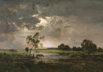 Landskap, ca. 1842 (olje på panel)