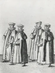 Kjøpmenn i begravelsen til Sir Philip Sidney på vei til St. Pauls Cathedral, 1587