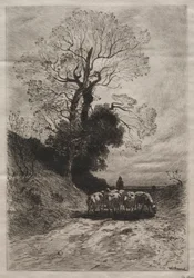 Retur av flokken, c. 1870.