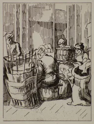 Menn og kvinner med kurver, 1900-tallet (etsing)