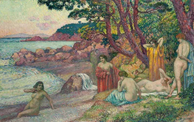 Badende på Cap Benat, 1909