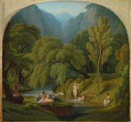 The Bathers, Suvenir of the Banks of the Anio River at Tivoli
