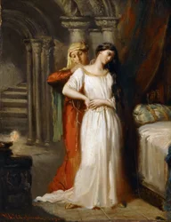 Desdemona trekker seg tilbake til sengen sin, 1849.