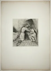 Han kveler henne, plansje tretten fra Othello