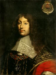 Portrett av hertug François de La Rochefoucauld (1613-1680), fransk forfatter, 19. århundre, 0,73 x 0,57 m