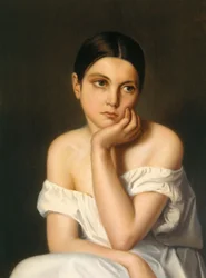 Ung jente (melankoli), ca. 1833–35 (olje på papp)
