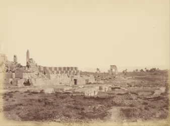 Oversikt over Karnak inkludert Tothmes III