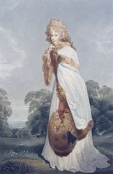 Eliza Farren, grevinne av Derby (ca. 1759-1829), gravert av Francesco Bartolozzi (1727-1815), utgitt av Bull og Jeffreys