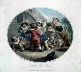 Buffet the Bear, gravert av Charles Knight (1743-c.1826), pub. av J.F. Tomkins