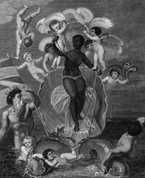 Sable Venus#39; reise fra Angola til Vestindia, fra «History of all the British Colonies», av Bryan Edwards