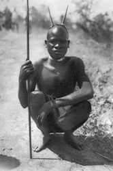 En gutt med horn, Abercorn til Tukuyu, Tanganyika, 1925 1927