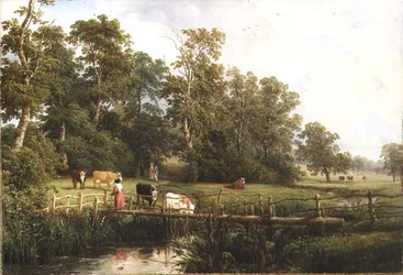 En rustikk bro, Stoneleigh Park