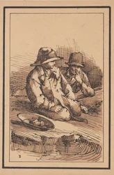 Rustikke figurer: To gutter