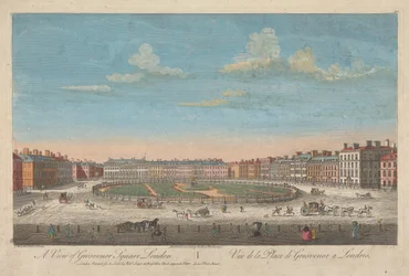 Utsikt over Grosvenor Square, London
