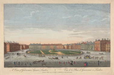 Utsikt over Grosvenor Square, London