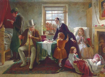 Den rene uskyldens stillhet overbeviser der talen svikter, 1855