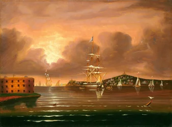 Truende himmel, New York-bukta