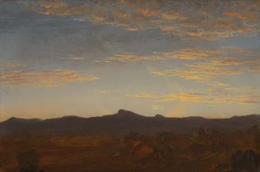 Studie for "Catskill Creek", ca. 1844-5 (olje på tre)