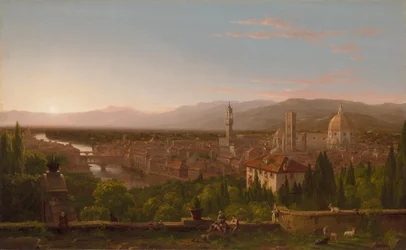 Utsikt over Firenze, 1837.