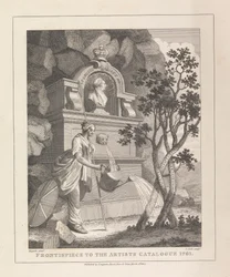 Frontispice til kunstnerens katalog, 1761