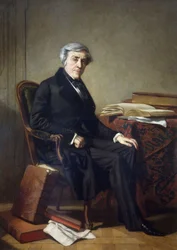 Portrett av Jules Michelet 1798-1874, ca 1865.