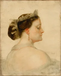 Portrett av Mathilde Bonaparte 1820-1904, fransk prinsesse