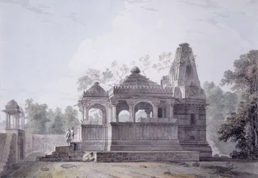 Et hinduistisk tempel i fortet Rohtas, Bihar,