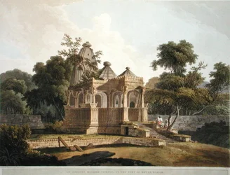 Et eldgammelt hindutempel i Rotas-fortet, Bahar, plate 12 fra 