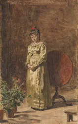 Ung jente mediterer, 1877.