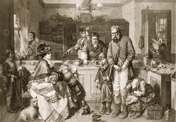Fra hånd til munn - Han var en av de få som ikke ville tigge, pub. 1879.