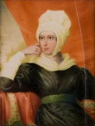 Portrett av Lady Katherine Manners, ca. 1st Lady Forester (1779-1829), ca. 1829 (olje og elfenben)