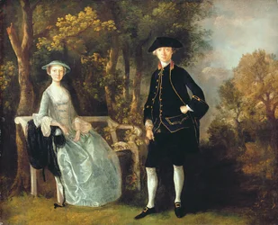 Lady Lloyd og hennes sønn, Richard Savage Lloyd, fra Hintlesham Hall, Suffolk, ca. 1745-46 (olje på lerret)