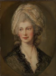 Dronning Charlotte, ca. 1782 (olje på lerret)