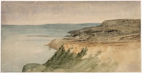 Lyme Regis, Dorset, ca. 1797 (wc over blyant på teksturert papir)