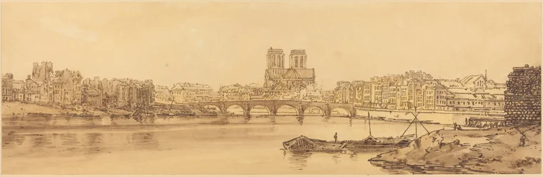 Utsikt over Pont de la Tournelle og Notre Dame tatt fra Arsnel: pl.11